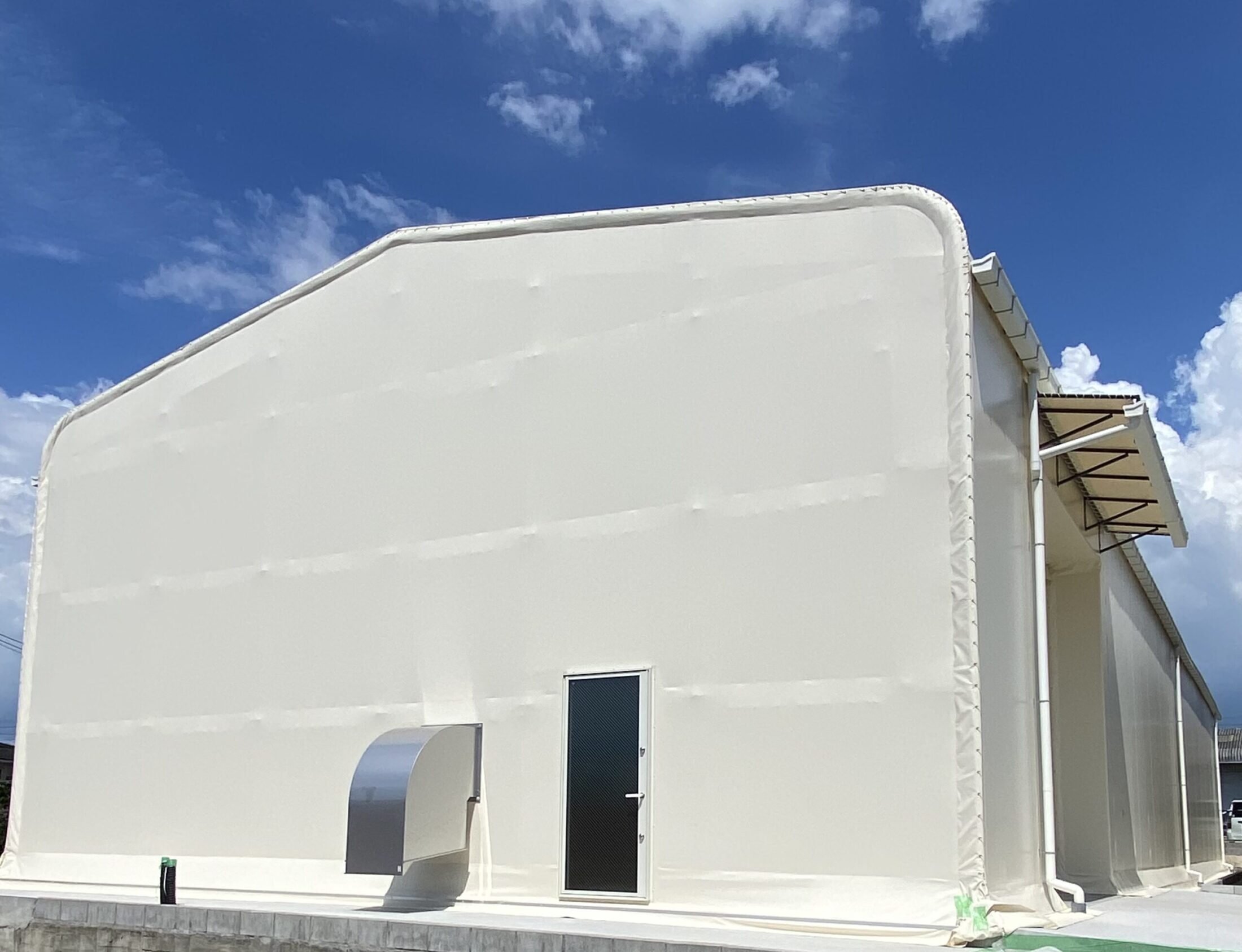 テント倉庫＋パレットラック設置事例